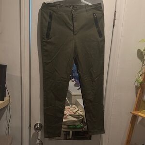 Classic Olive Chinos for Men